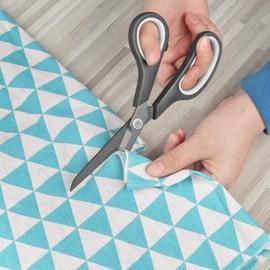 KUONIIY Scissors Ultra Sharp Titanium Coated Soft Comfort Grips Multipurpose Scissors 8.4"