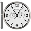 Bresser MyTime ND Radio Controlled Wall Clock, Thermo-Hygro with Silent