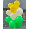 JODIDI 100 Pcs 12 Inch Latex Balloons in Green, White