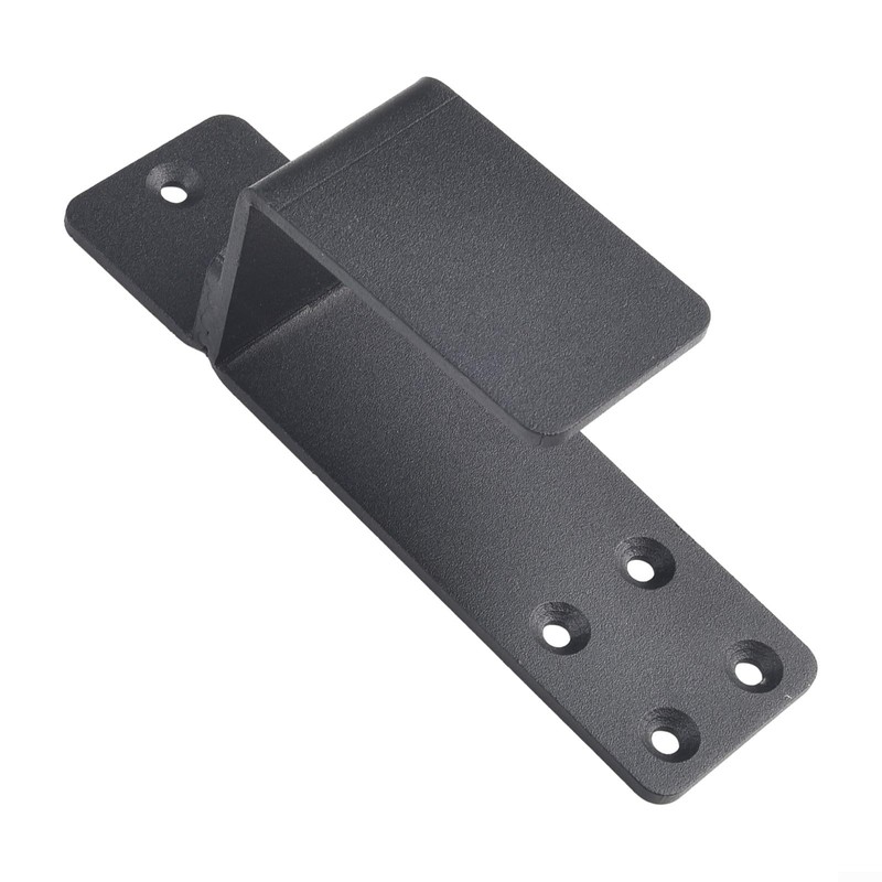 Protective Steel Door Brackets Compatible with Any Width Door (Black)