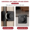 Door Bolt 180 Degrees, Two Installation Methods Combination Lock, 3-Bit