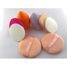 Cosluxe Professional 8 in 1 Makeup Sponge Multicolour , Cotton Pad Applicator Foundation Makeup Blender Powder Buff Sponge Cosmetic Puff Women's & Girls Cosmetic Makeup Beauty (Pack of 1)