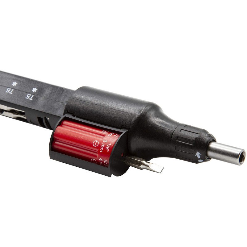 Triplett TMAL-002 10-in-1 Mini Autoloading Ratcheting Screwdriver with Magnetic Bits