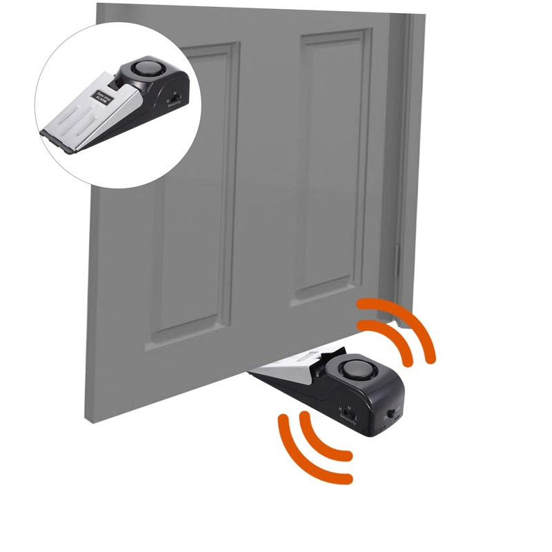 OHPHCALL Intelligent Door Stopper Security Alarm Portable Anti-Theft Door Wedge