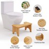 Uaniar Bamboo Toilet Stool, Wooden Squatting Potty Stool for Adults,