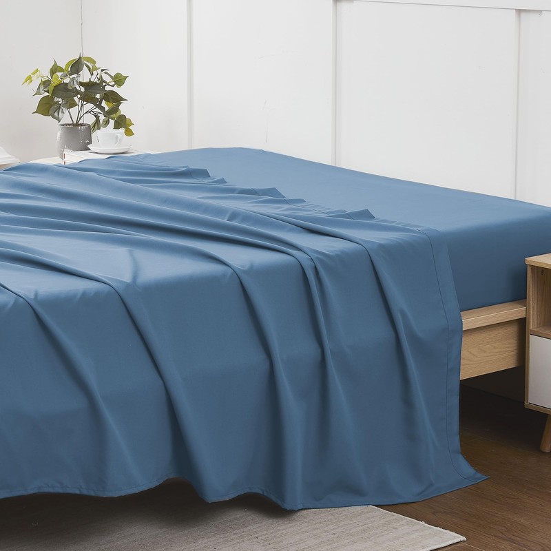 Queen Flat Sheet Only - Ultra Soft & Breathable Brushed
