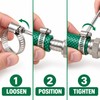 70-Piece Stainless Steel Worm Gear Hose Clamp Assortment, 6-29 mm