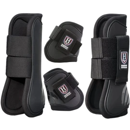Harrison Howard Horse Tendon Boots Open Front/Fetlock Boot for Horse Protective Boots for Jumping, Trail Riding Set of 4