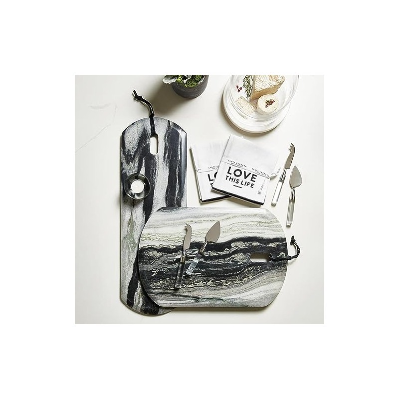 Santa Barbara Design Studio Marble Serving Board Long-Lasting Durable Stone