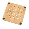 5 Pcs Bamboo Hot Pad Table Mat Bamboo Trivet Pot