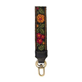 Joy Susan Women's Fashon Wristlet Purse Replacement Strap Easy Find Wristlet Keychain - 1.25 inch Wide Floral Vine Embroidered