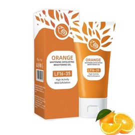 Gel Exfoliante y Blanqueador de Color Naranja, Exfoliante para Rostro y Cuerpo, Limpieza Profunda e Hidratación, Refrescante y Suave, Diseñado para...