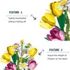 GreenPastures Flower Bouquet Building Set - 1250 PCS DIY Tulips