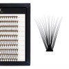 MANY BEAUTY False Eyelash Clusters "Superblack" Pack of 200 -