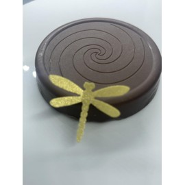 x24 Shiny Gold Dragonfly Mixed-Size Edible Wafer Paper Anniversary, Celebrations, Birthday, Baby Shower (Shiny Gold)
