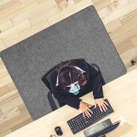 Placoot Desk Chair Mat for Hardwood Floor & Tile 55"x35" Office Chair Mat for Rolling Chairs Large Anti-Slip-Recyclable Material Computer Chair Mat Rug for Office/Home