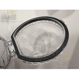 Generic Replacement Dust Bin Canister Seal Gasket for Ryobi ONE+ 18V Stick Vac PCL & PBl - USA Made, Black, MWJ88_001