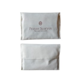 Adoration Prayer Scarf - Large, Lightweight Prayerfully Designed Bible Verse Shawl, 35" x 70", Mary Anointing Jesus's Feet (Scarf w/Canvas Bag)