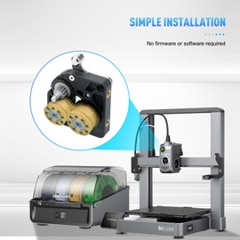 Gold K2 Extruder Gear (2 pcs) K2 Plus Extruder xirbbo Upgrade Gears Kit All Metal Filament Drive Extruder Gear for K2 Plus 3D Printer Accessories Parts