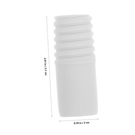 Ipetboom 20pcs Threaded Mop Rod Replacement Adapter Durable Extension Pole Connector for Broom Handle Easy Install Versatile Cleaning Accessory for Household Use