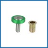A ABSOPRO 20pcs Motorcycle Green Fender Bumper Washer Bolt Nut