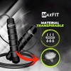 Cuerda para saltar MAXFIT, Fácilmente Ajustable Manijas Cómodas, 300CM Cable,