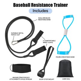 Baseball Softball Resistance Training Bands,Baseball Training Equipment,Baseball Pitching Trainer and Arm Trainer,Softball Training Aid for Pitching Arm Strength Throwing Warm up Stretching