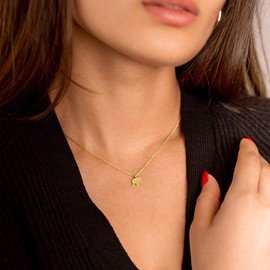 Nuoli Women's Necklace (45 cm) for Women, Filigree Chain, Friendship Chain in Various Colours, Good Luck Charm Gift, Stainless Steel Gold