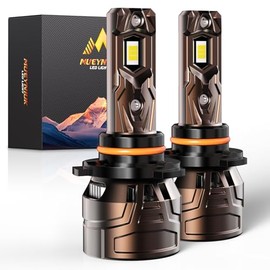 MUEYNIUK Upgraded 9005/HB3 LED Headlight Bulbs, 36000LM Super Bright, 800% Brighter Ultra-Bright 6500K, IP68 Waterproof, Plug and Play (Pack of 2)