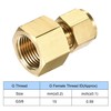 sourcing map Compression Tube Fitting G3/8 Female Thread x 6mm