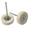 Pack of 2 Wool and Cotton Polishing Brush for Dremel