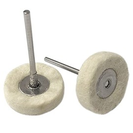 Pack of 2 Wool and Cotton Polishing Brush for Dremel Rotary Tool Accessories