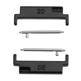 Quality Clock Band Connector Adapter with Spring Bars, Watch Bands from 20 to 22 Mm, Compatible, Excellent Replacement for Damaged Connectors (1 Pair)