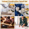 3 Pcs Carpenter Pencils with Retractable Holder, Mechanical Pencils Set