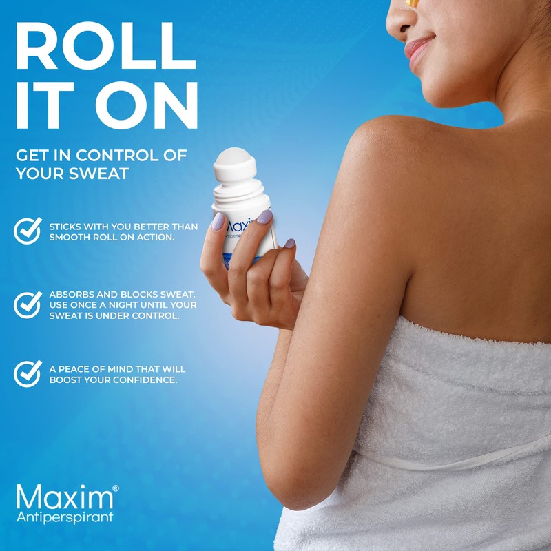 Maxim Clinical Strength Antiperspirant Deodorant for Women & Men, Anti-Sweat