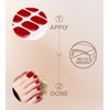 Toe Gel Nail Stickers - 34PCS Salon Quality Wraps no
