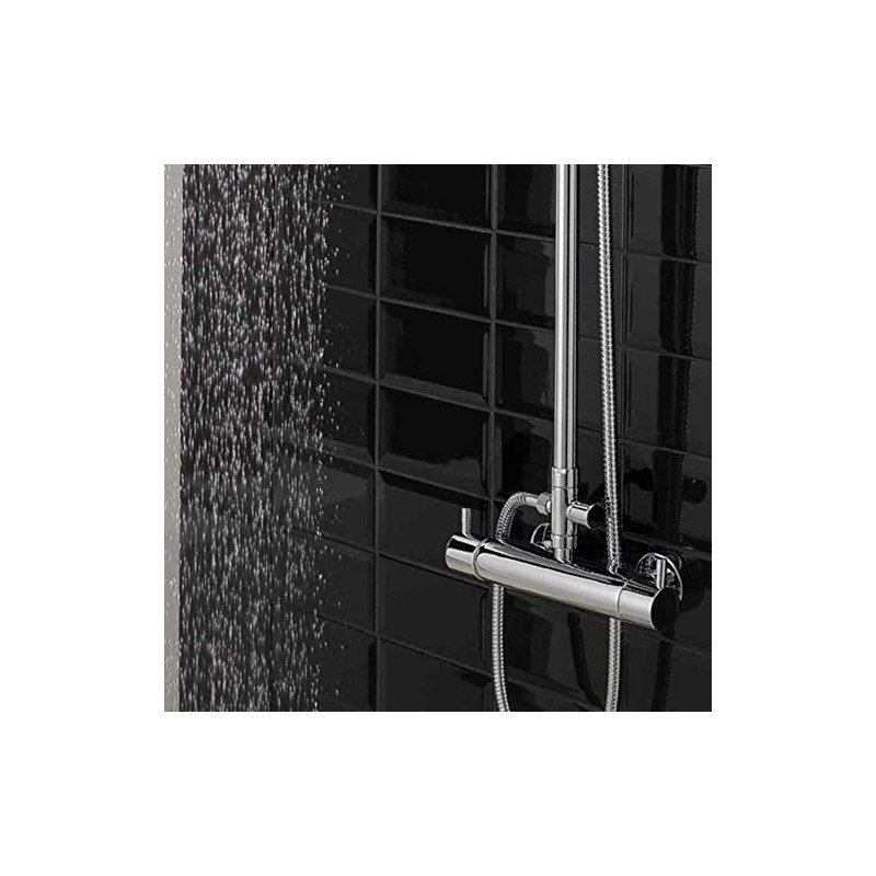 ENKI D01 Shower Diverter Valve Chrome for Rigid Riser Handset
