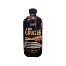 Livingston Natural Herbal Labs Organic BLACK GINGER With BLACK MACA By Livingston Natural Herbal Labs, 16 oz.