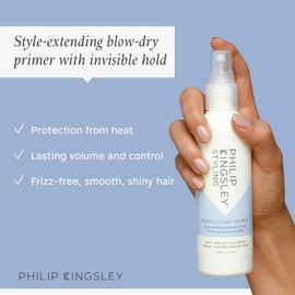 PHILIP KINGSLEY Perfecting Primer Heat Protection Spray Anti-Frizz Protector for Hair Before Styling Hot Blow-Dry Protectant Smooths Styles Adds Volume Shine, 4.22 oz
