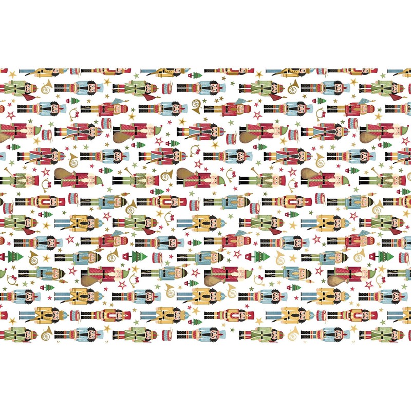Jillson Roberts 20" x 30" Printed Christmas Gift Tissue, Nutcracker