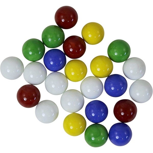 Mega Marbles SET OF 24 ASSORTED BULK - 1" SHOOTER