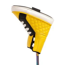 Edinber Golf Head Cover Golf Head Covers for Putter Club Funny Shoe Shape PU Leather Golf Putter Club Protector Fits All Brands Putter Clubs