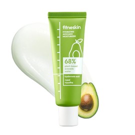 Hidratante hidratante de aguacate, 1.7 onzas líquidas (1.7 fl oz), agua de fruta de aguacate + ácido hialurónico, vitamina B3 y provitamina B5 - Barrera cremosa y suave, sin fragancia, cuidado de la piel coreano vegano