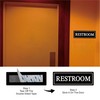 Restroom Sign, Business or Family Restroom Sign, Fine Sandblasted Acrylic,