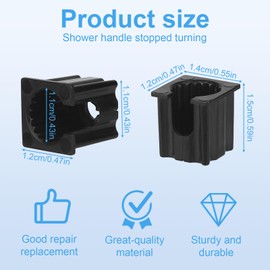 Fukaisu 6pcs Shower Faucet Handle Insert Compatible with Kohler 1060514, Bathroom Faucet Handles Fixed Replacement Inside Components Shower Handle Parts for Kohler Accessories