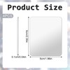 InnoHHustle 4pcs Mirror Decal - Adhesive Rectangular Smartphone Charm, Flat
