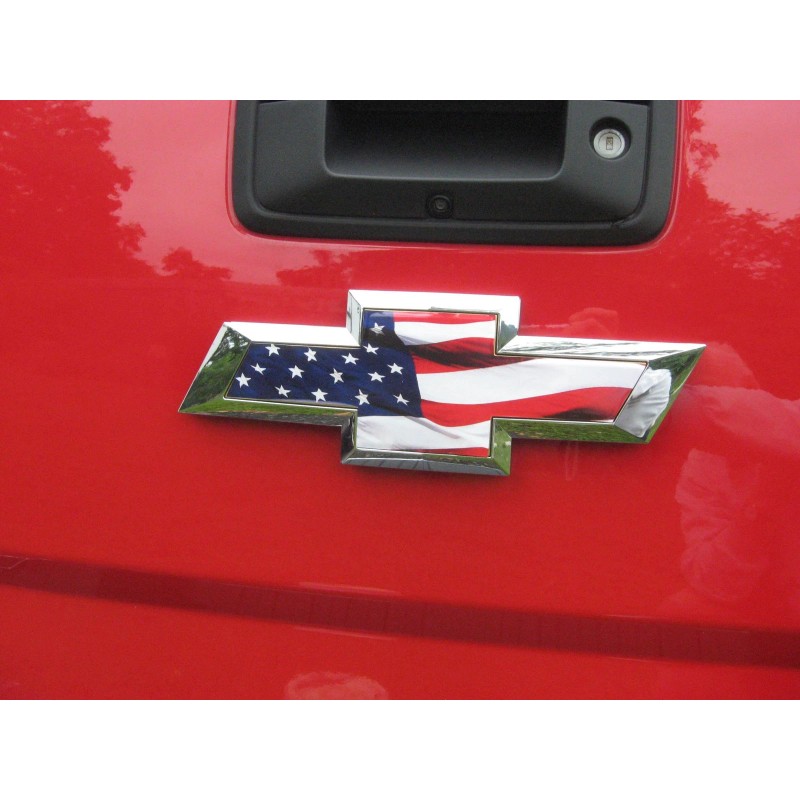 EmblemsPlus Chevy Colorado American Flag Grille Tailgate Bowtie Overlay Decals