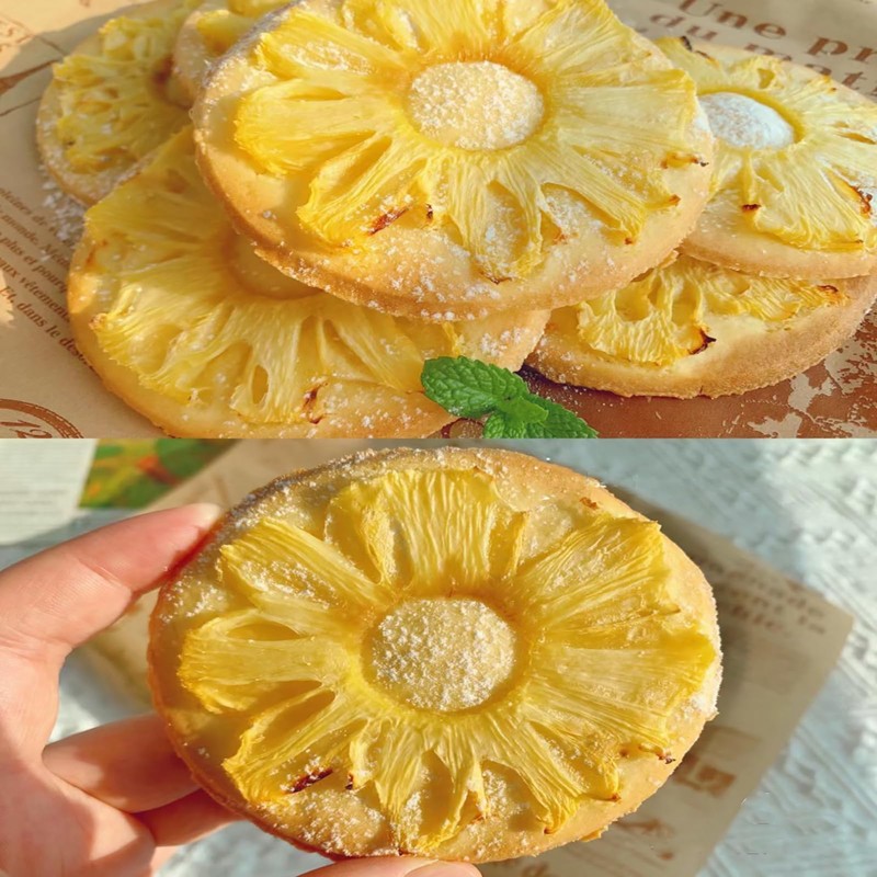 TXDYNLLK Dried Pineapple Slices - Dehydrated Pineapple for Cocktail Garnish,