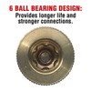 Primefit M14025-6 4-Way Air Manifold Assembly with Industrial 6-Ball Couplers,