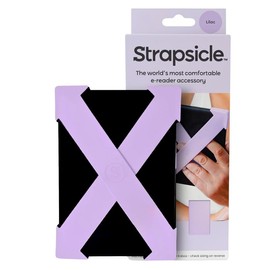 Lilac Kindle Straps by Strapsicle. Soft silicone for comfortable reading - Color: Lilac, Size: MEDIUM